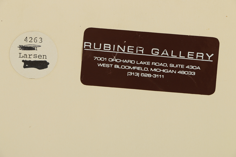 Harold Larson Watercolor Painting on Paper "Looking West, Navajo"