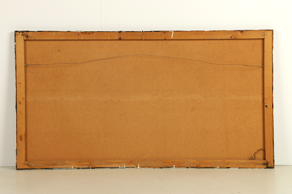 Kohl Oil Painting on Board Abstract Landscape