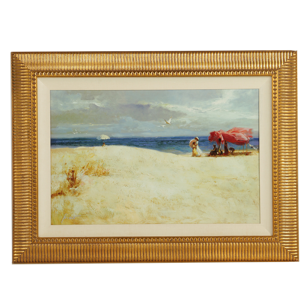 Giuseppe Pino Limited Edition Giclee on Canvas "White Sand"