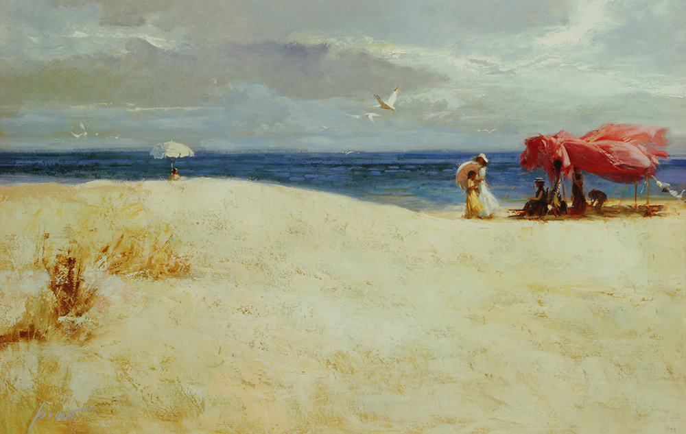 Giuseppe Pino Limited Edition Giclee on Canvas "White Sand"