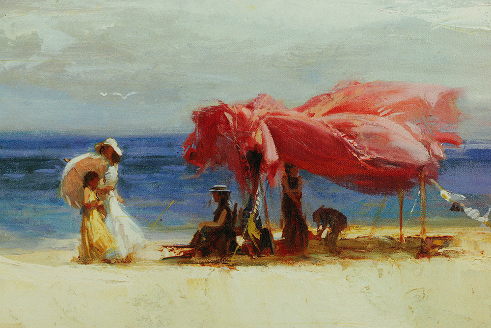 Giuseppe Pino Limited Edition Giclee on Canvas "White Sand"