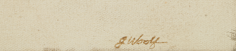 Gubolf Mixed Media Painting on Canvas of Abstract Scene