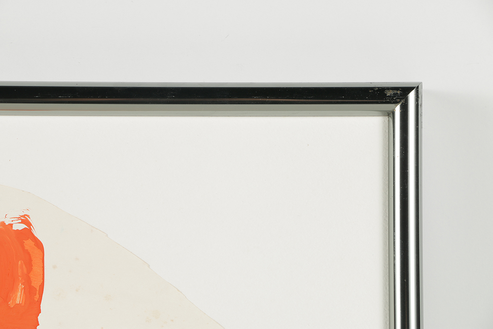 Acrylic Painting on Paper of Colorful Abstract Scene