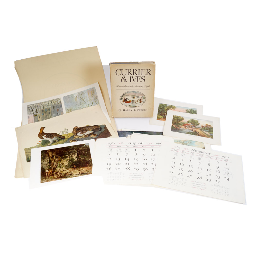 Currier & Ives Book and Prints after Antique Calendars