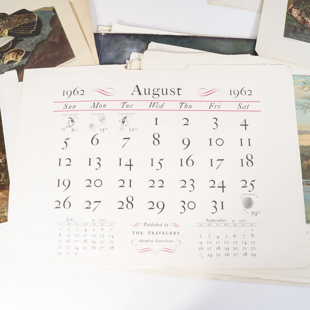 Currier & Ives Book and Prints after Antique Calendars