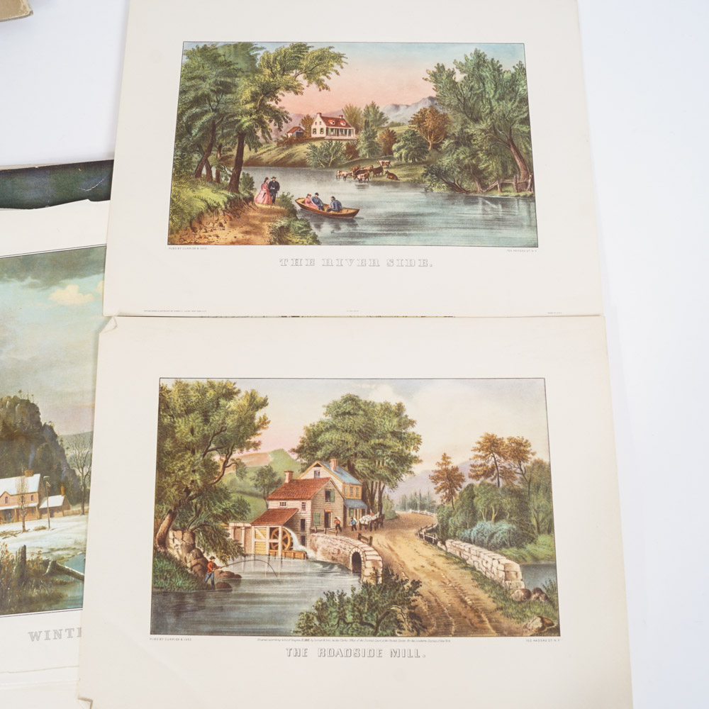 Currier & Ives Book and Prints after Antique Calendars