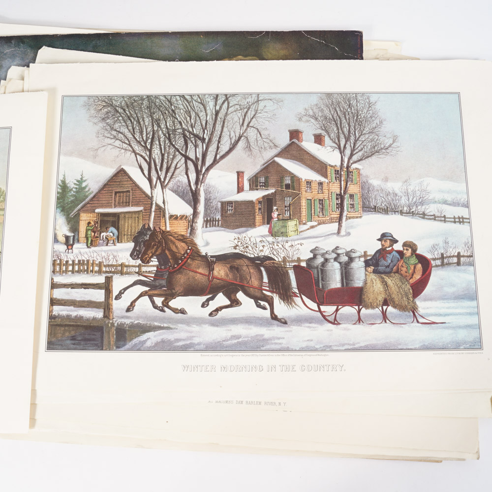 Currier & Ives Book and Prints after Antique Calendars