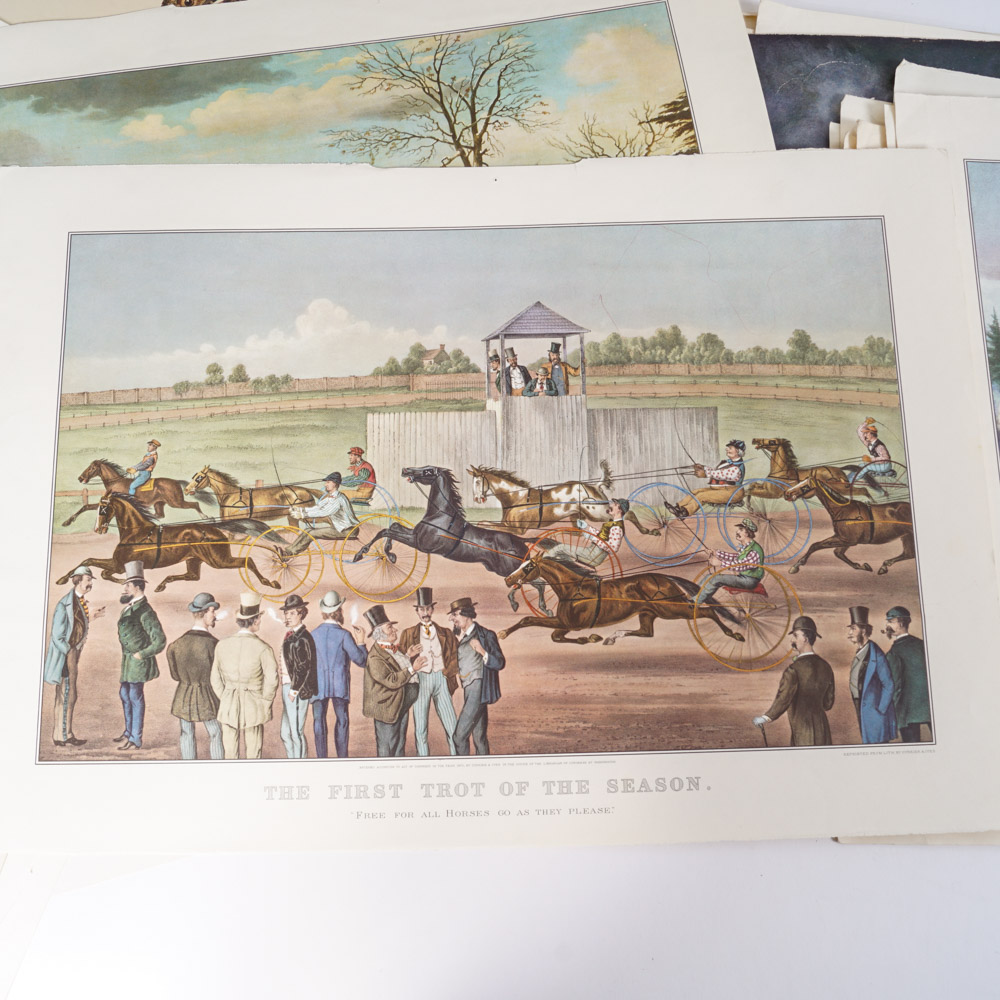 Currier & Ives Book and Prints after Antique Calendars