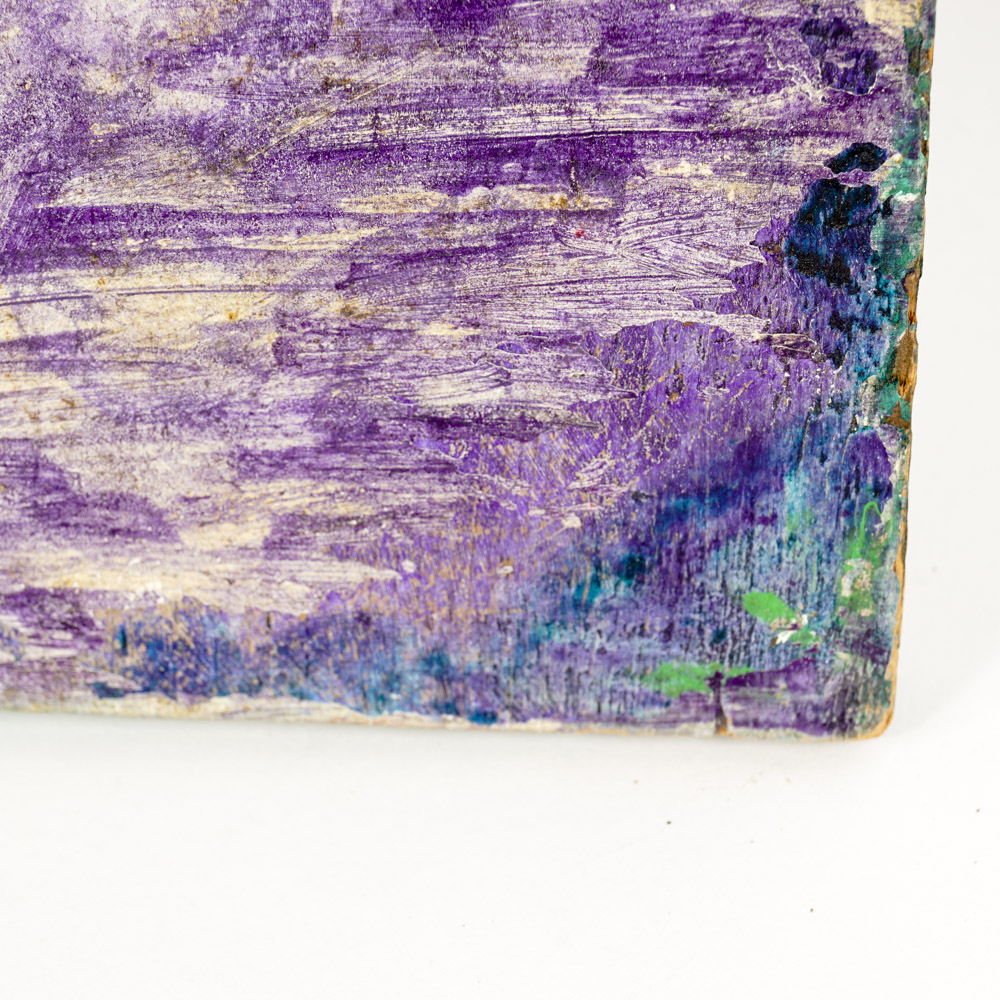 Pair of Mexican Religious Folk Art Paintings by Maricial Chalo Rodriguez