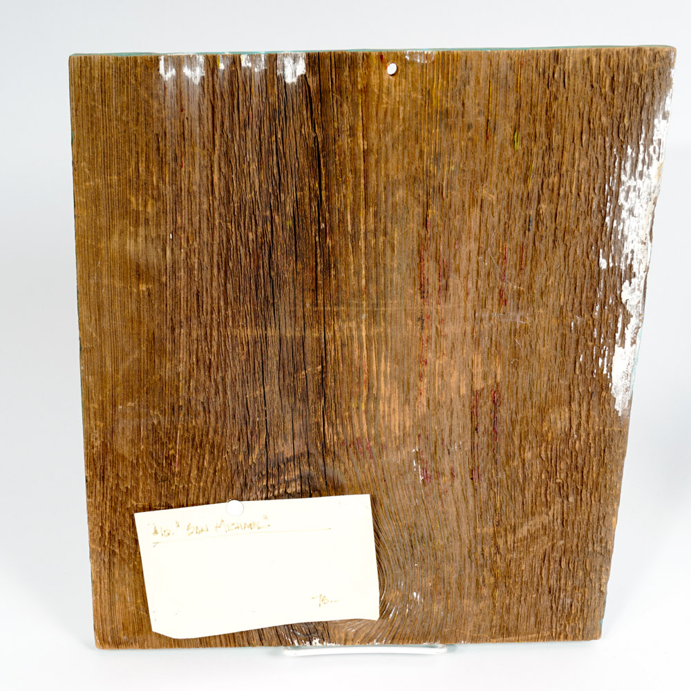 Pair of Mexican Religious Folk Art Paintings by Maricial Chalo Rodriguez