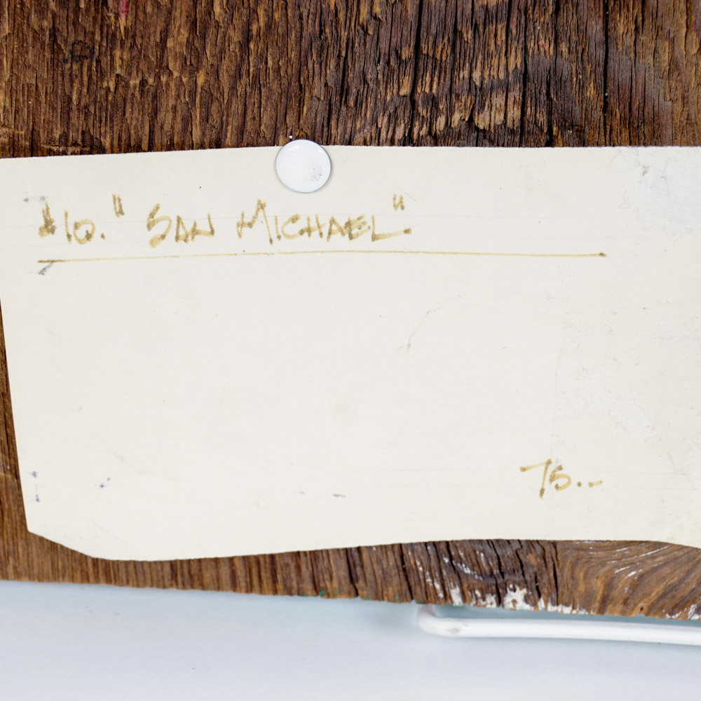 Pair of Mexican Religious Folk Art Paintings by Maricial Chalo Rodriguez