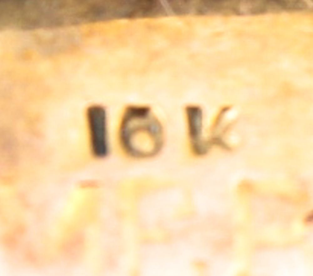 10K Yellow Gold Antique High School Pin