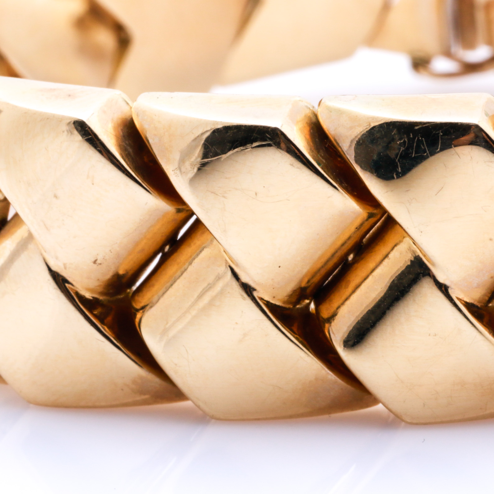 14K Yellow Gold Woven Link Bracelet