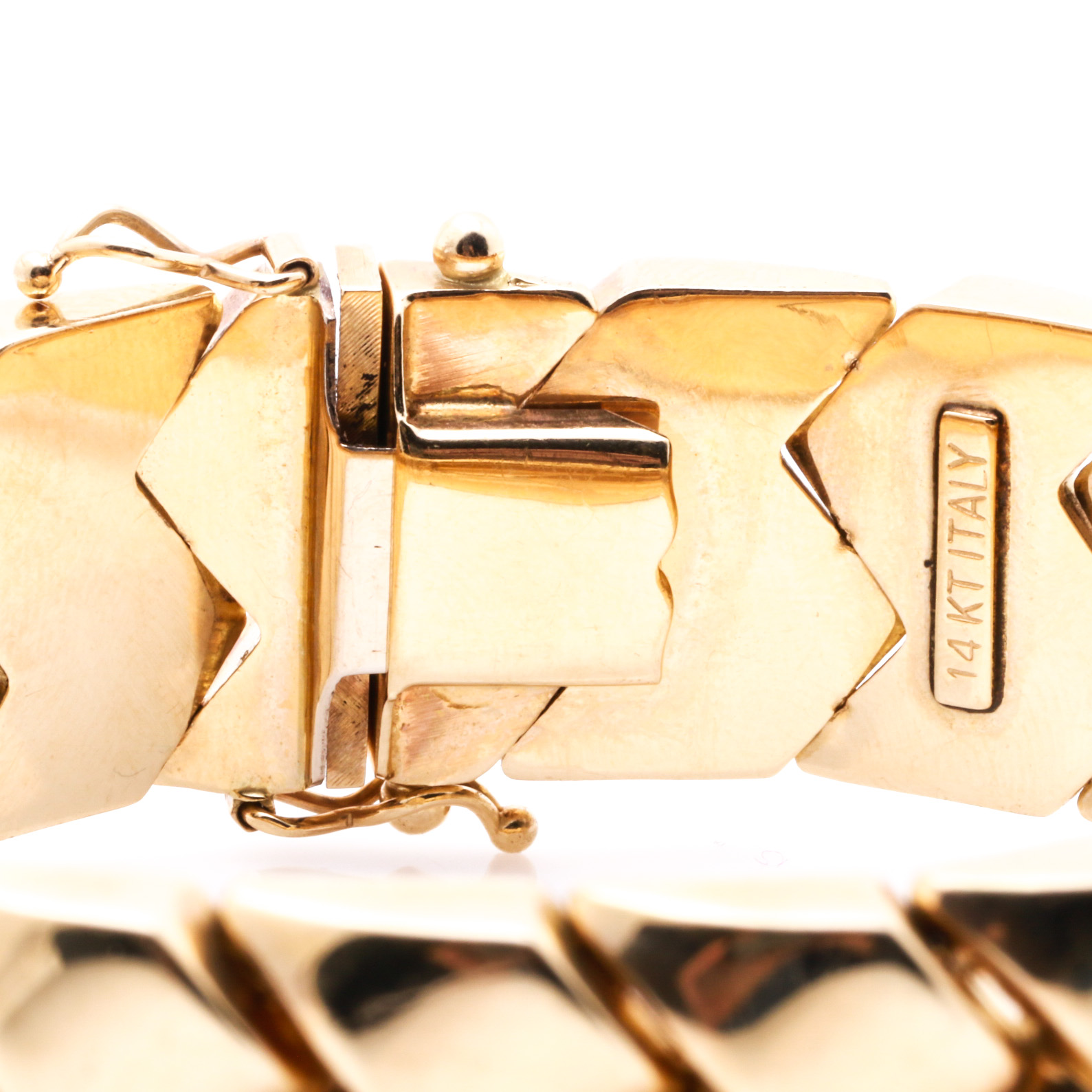 14K Yellow Gold Woven Link Bracelet