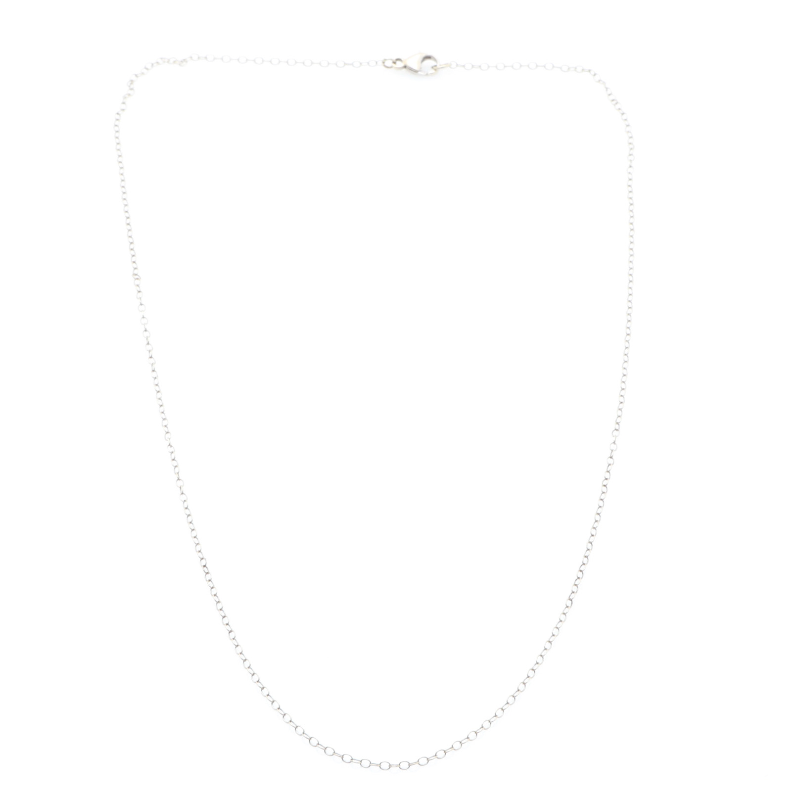 14K White Gold Chain Necklace and 14K Yellow Gold Gemstone Earrings