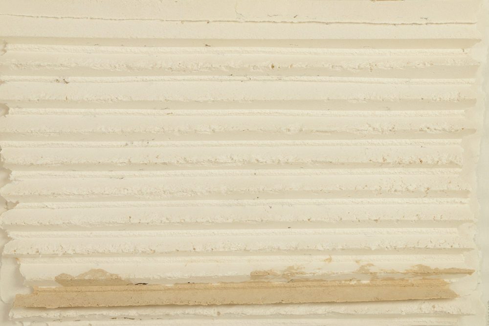 Trudy Richmond Deckle Edge Paper Abstract Composition on Canvas