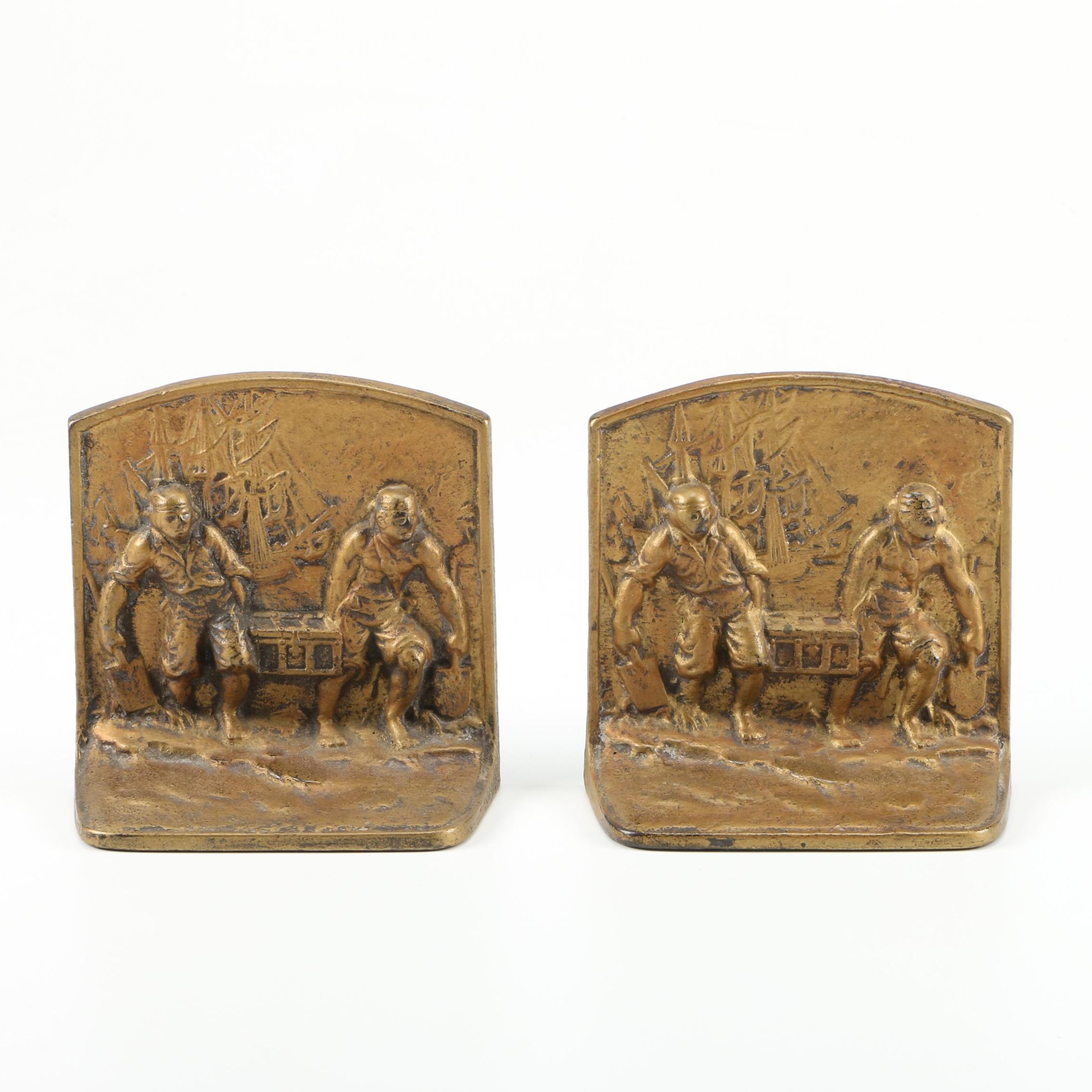 Brass Metal Bookends