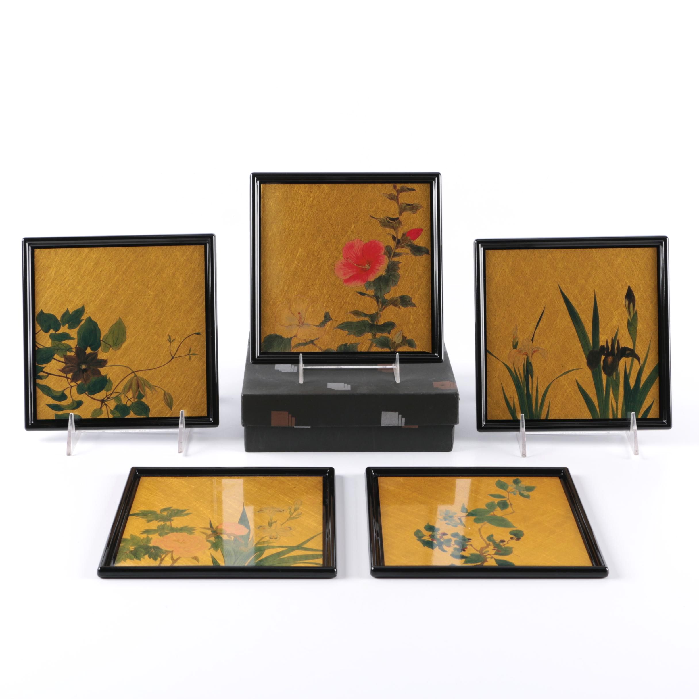 Japanese Hakuichi Original Vintage Gold Leaf Trays