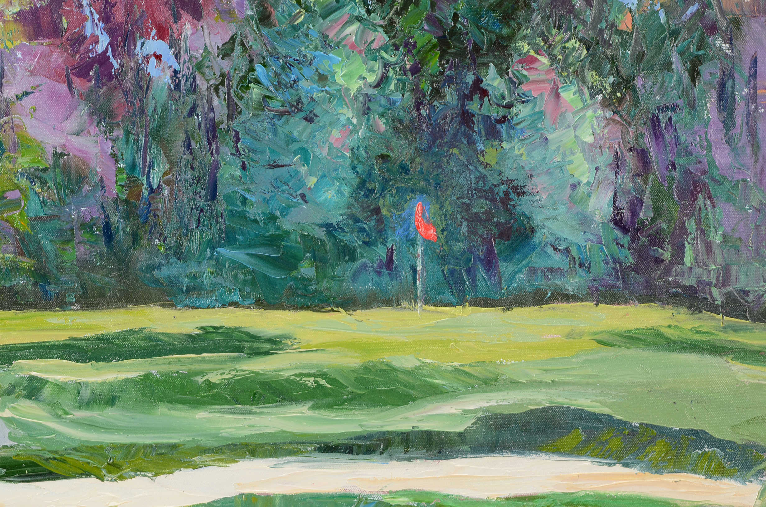 Karen Rolfes Original Contemporary Oil on Canvas "Go for Eagle"