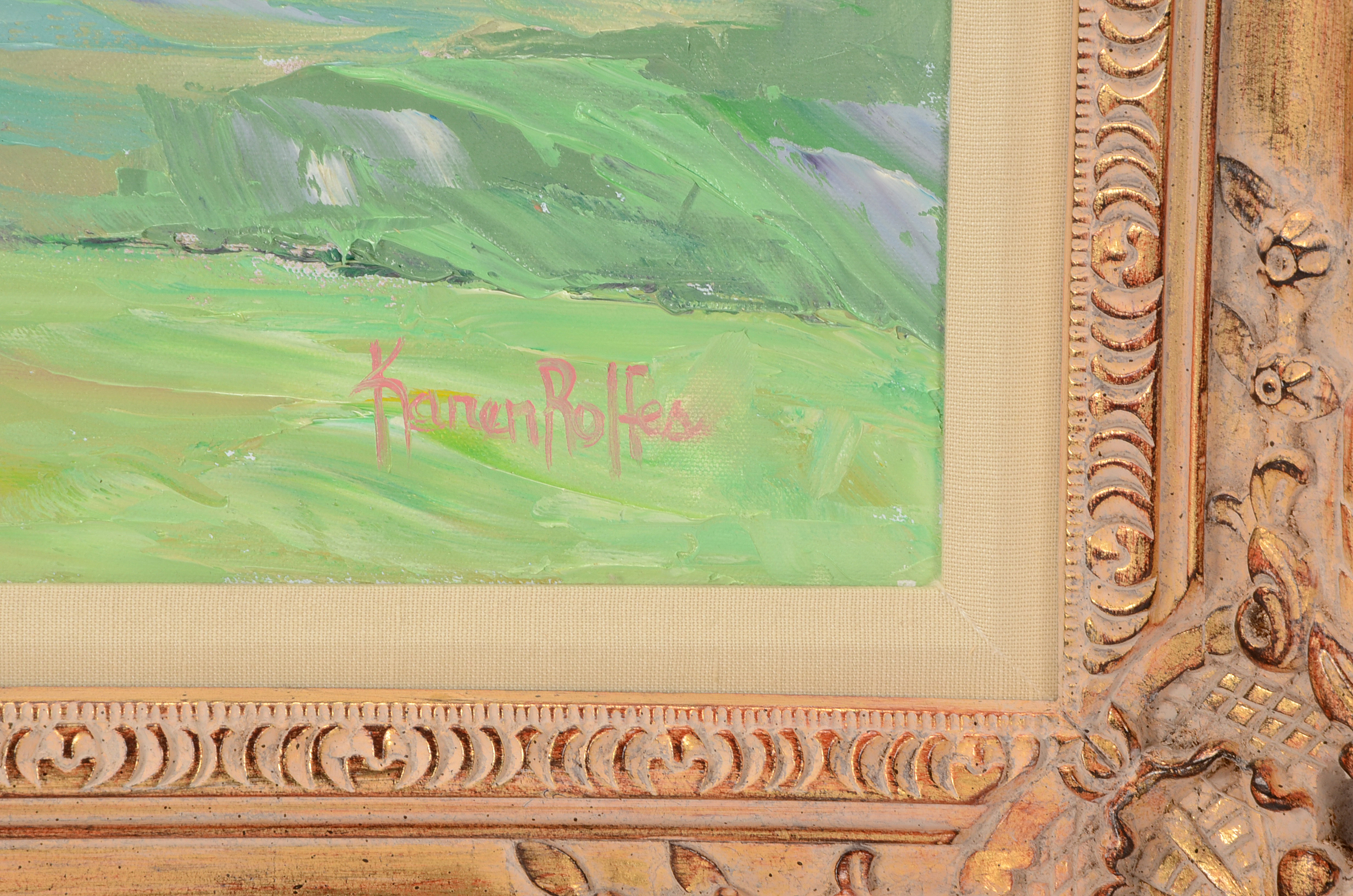 Karen Rolfes Original Contemporary Oil on Canvas "Go for Eagle"