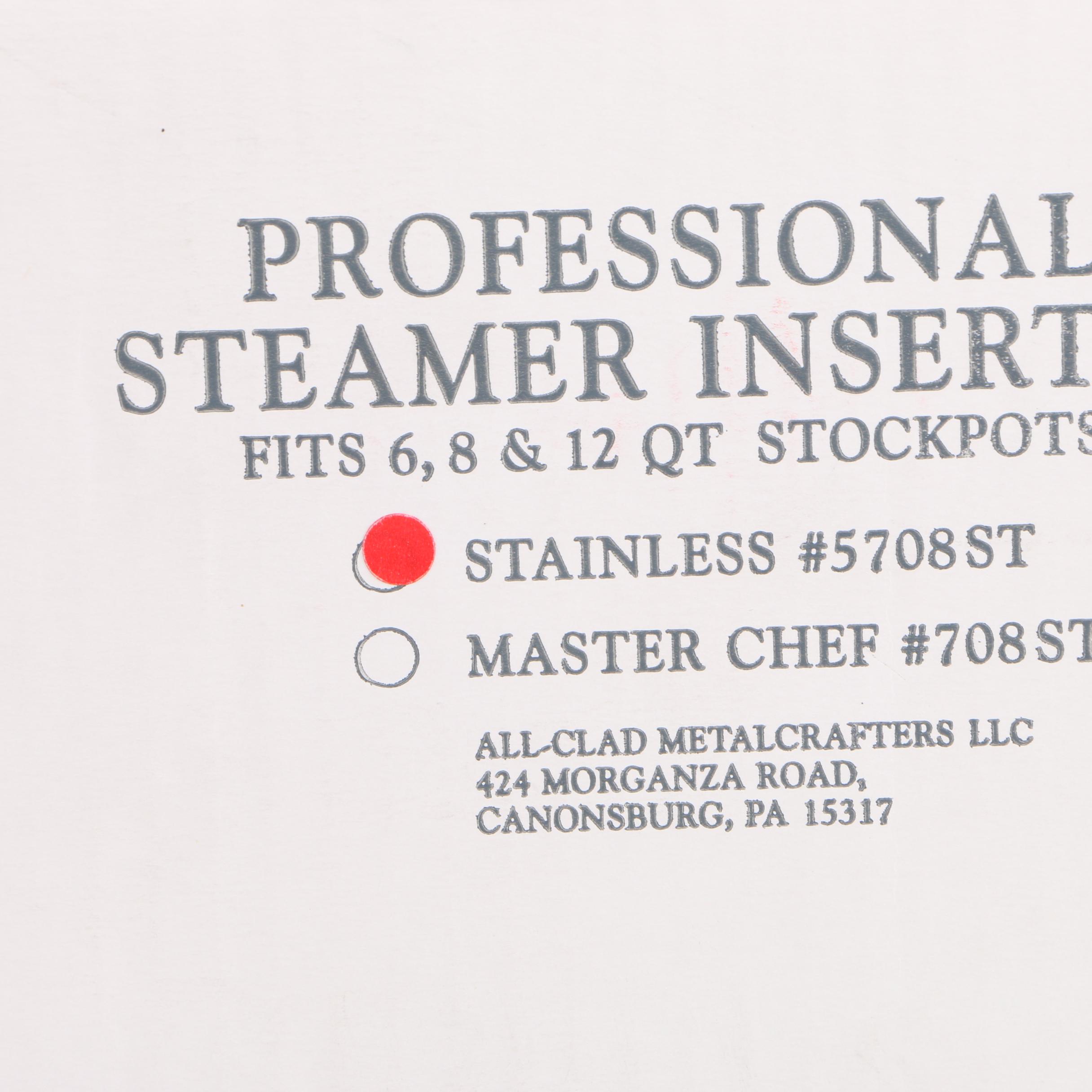 All-Clad Stainless Steel Steamer Insert