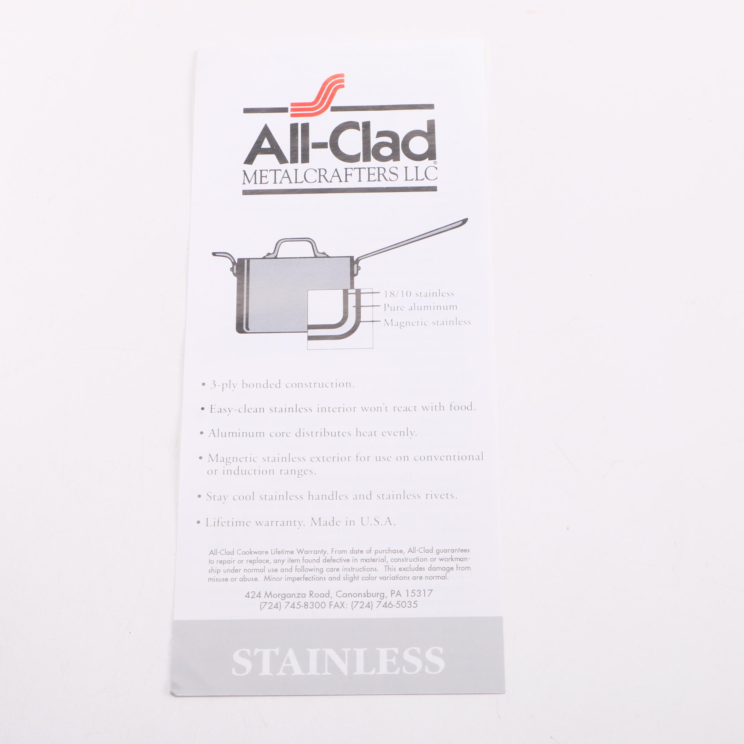 All-Clad Stainless Steel Steamer Insert