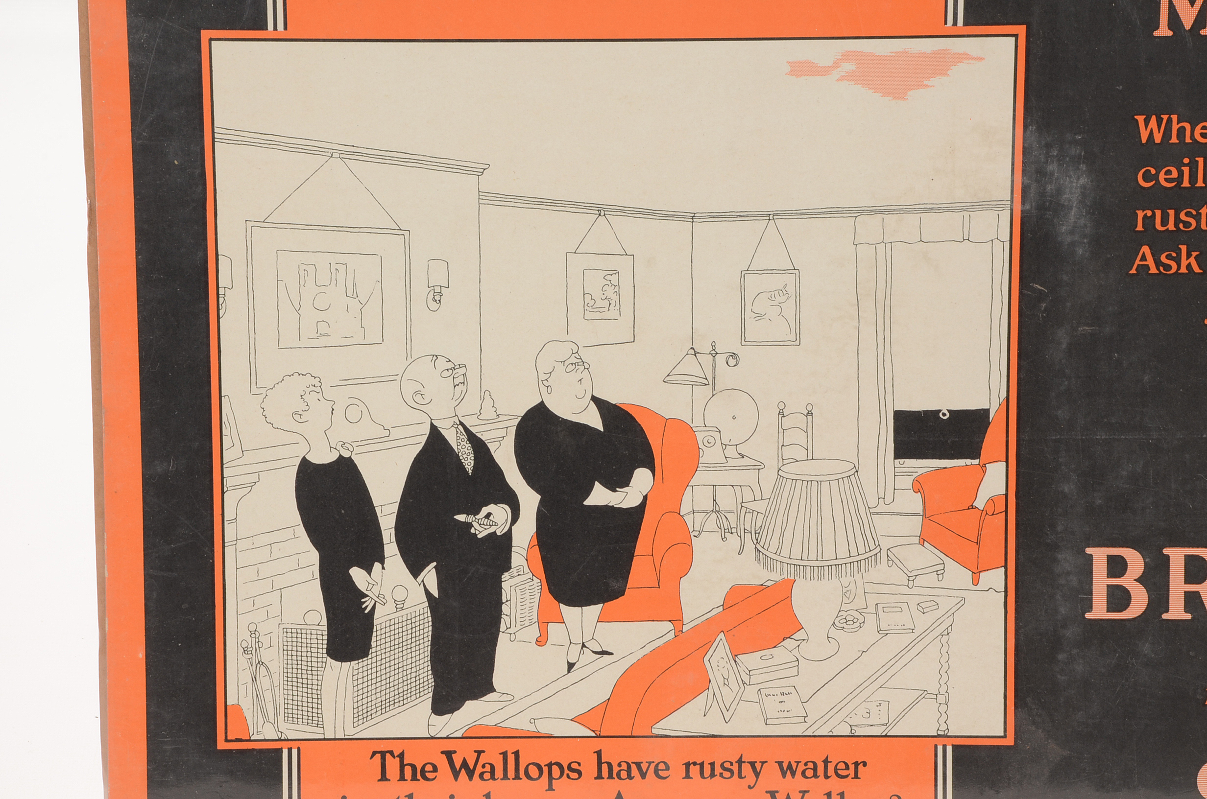 Three Chase Brass Illustrated "The Wallops" Broadside Advertiseme