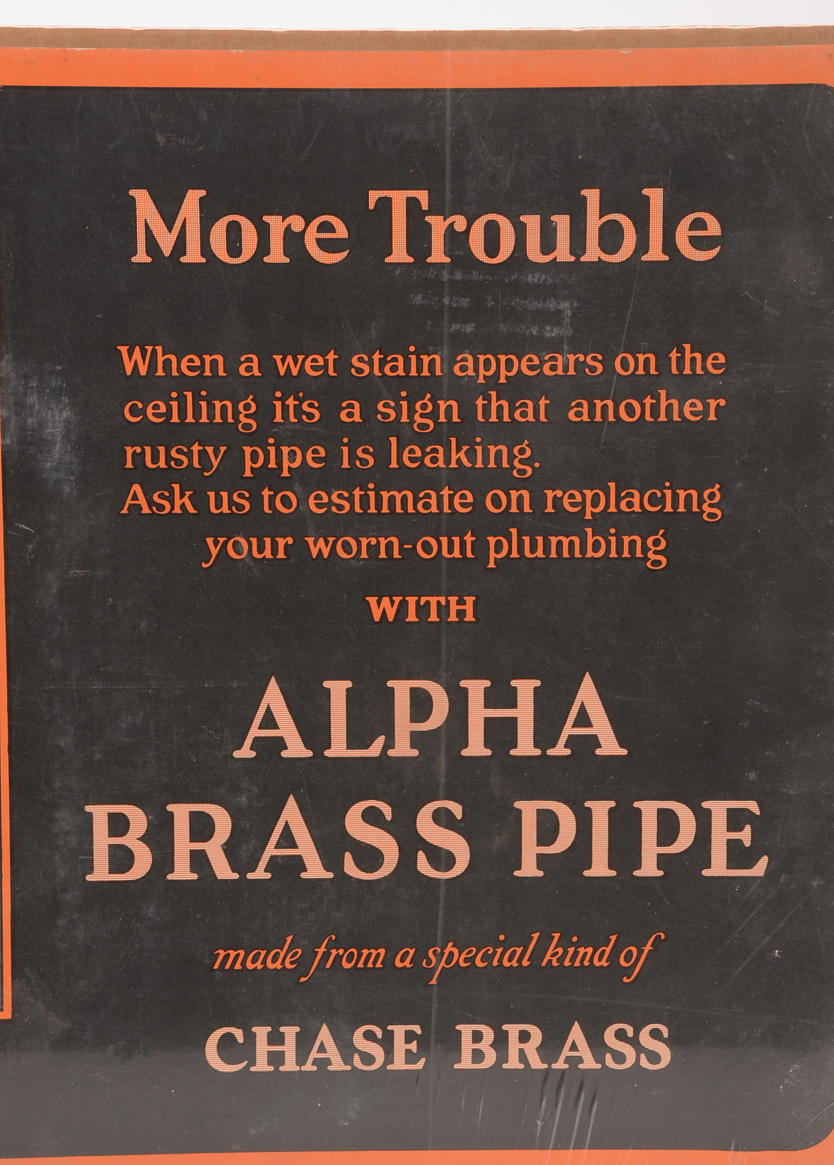 Three Chase Brass Illustrated "The Wallops" Broadside Advertiseme