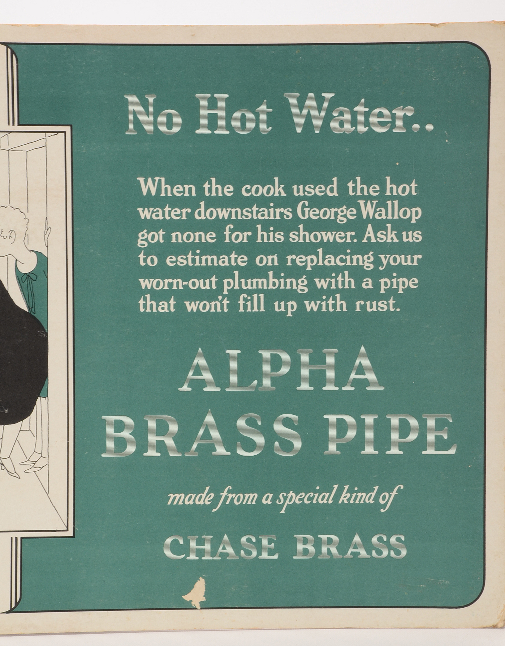 Three Chase Brass Illustrated "The Wallops" Broadside Advertiseme