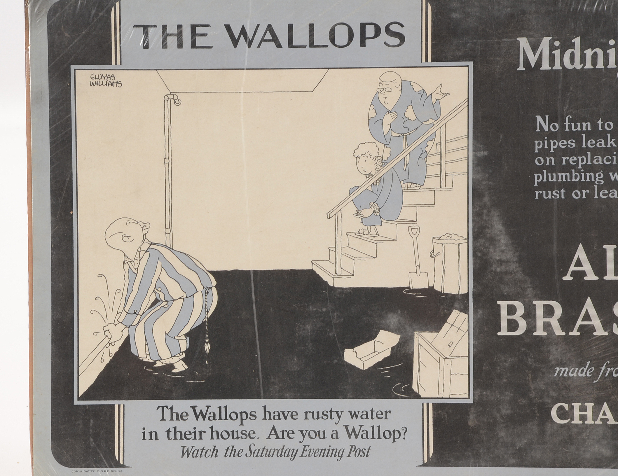 Three Chase Brass Illustrated "The Wallops" Broadside Advertiseme