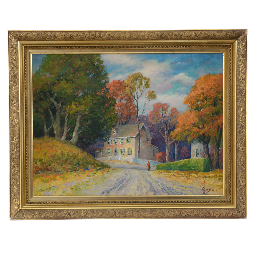 George Jensen Original Oil Painting on Board