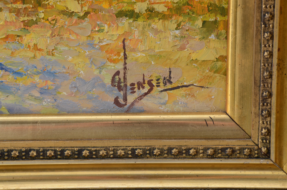 George Jensen Original Oil Painting on Board