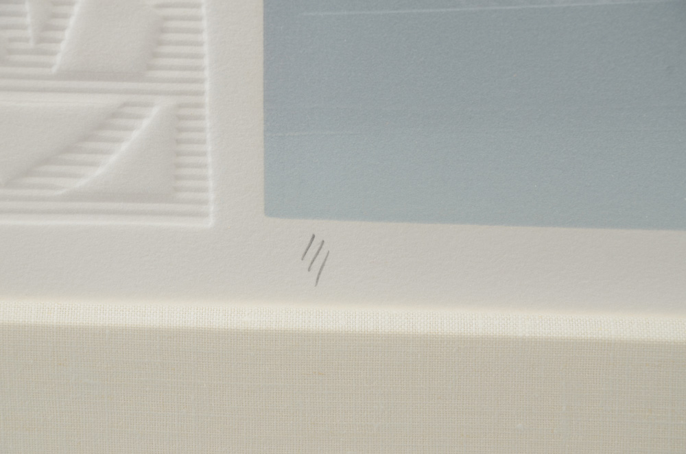 Pair of Marcelino Rodriguez Original Signed Abstracted Monotypes