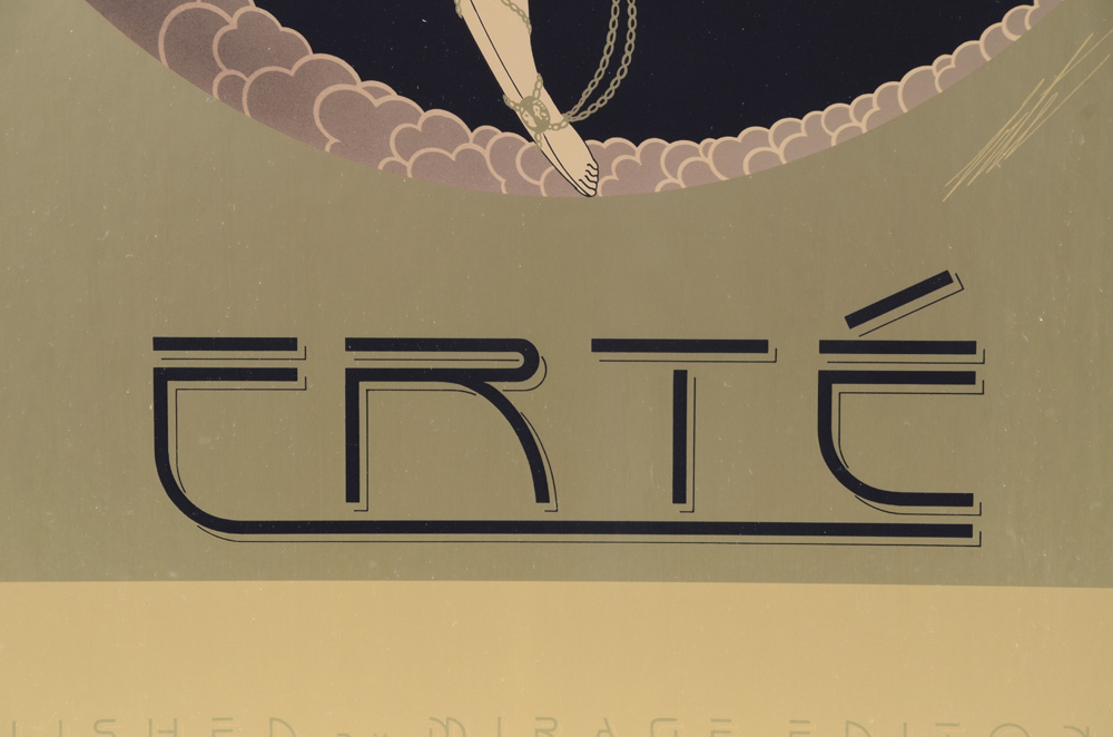 Original 1979 Exhibition Poster for Erté Published by Mirage Editions for Grosvenor Gallery of London