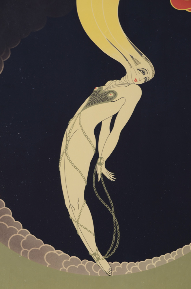 Original 1979 Exhibition Poster for Erté Published by Mirage Editions for Grosvenor Gallery of London