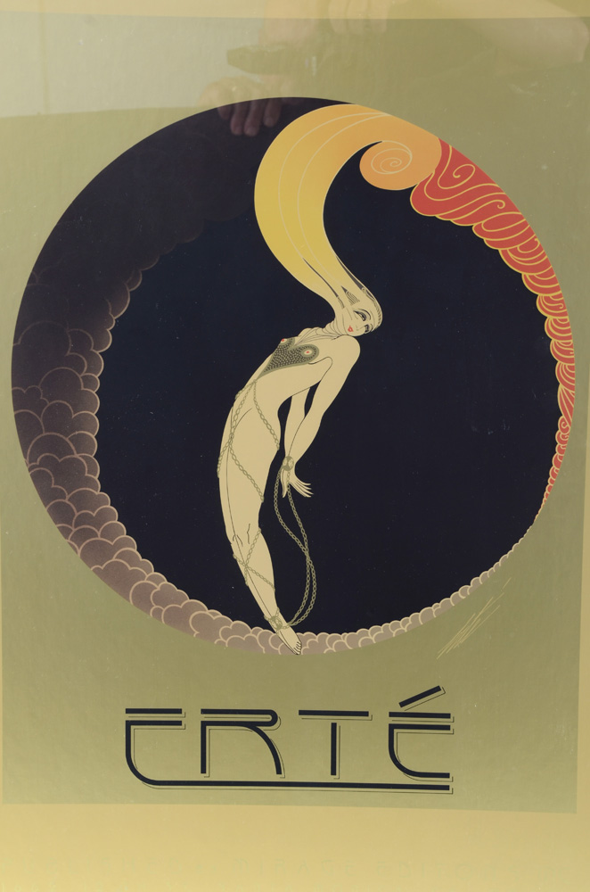 Original 1979 Exhibition Poster for Erté Published by Mirage Editions for Grosvenor Gallery of London