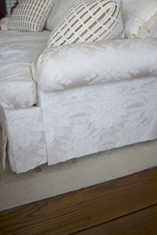 Upholstered Sovereign Collection Sofa by Hickory Chair.