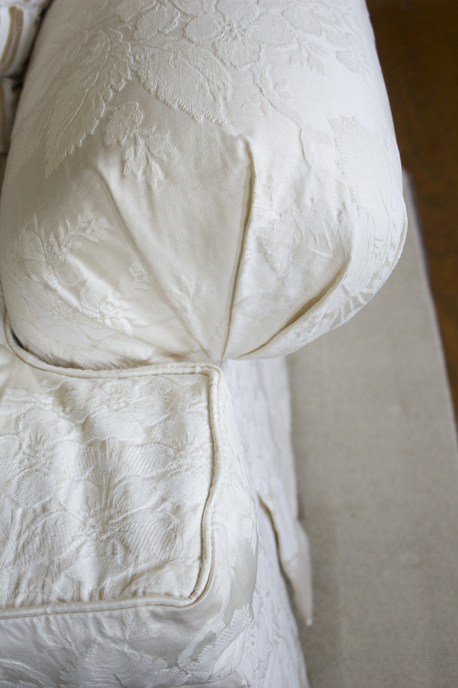 Upholstered Sovereign Collection Sofa by Hickory Chair.