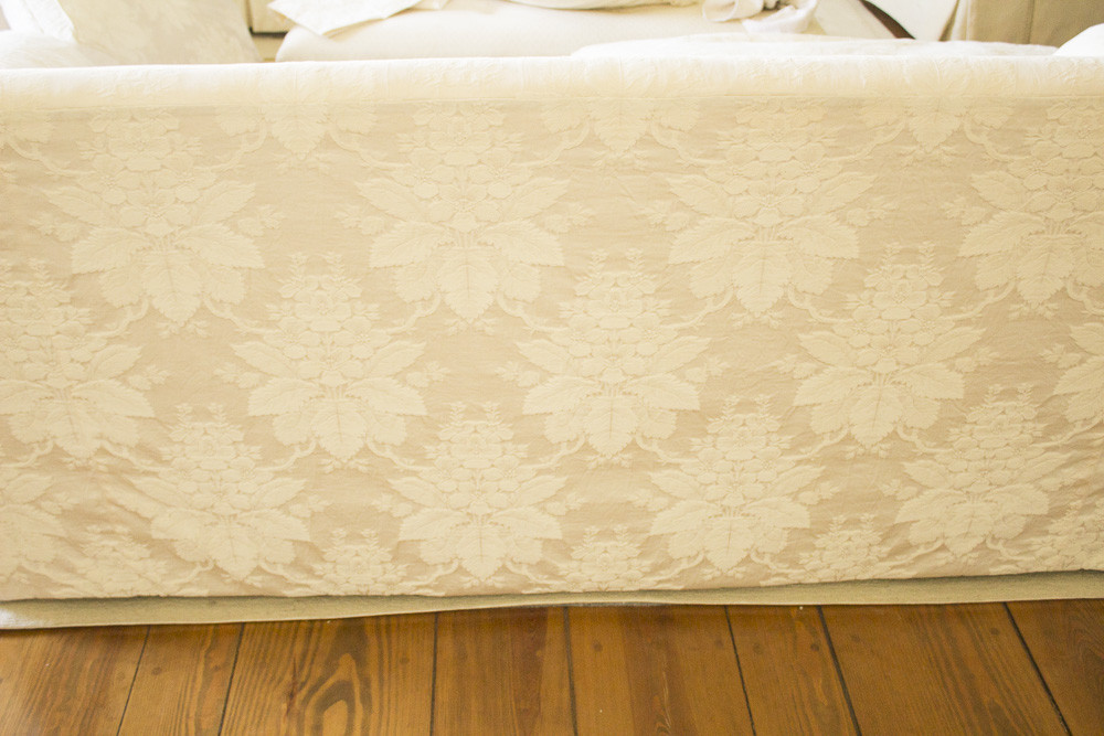 Upholstered Sovereign Collection Sofa by Hickory Chair.