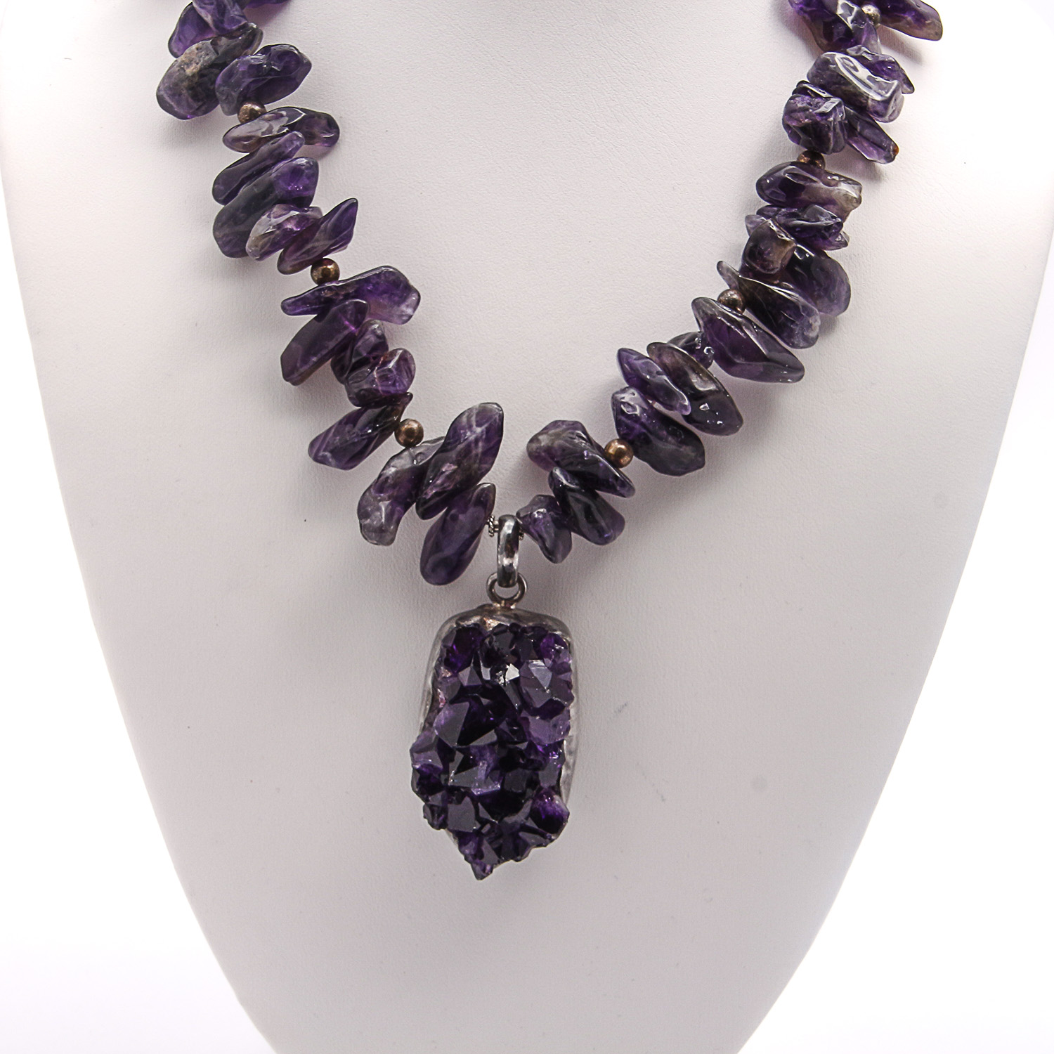 Amethyst Necklace and Earrings
