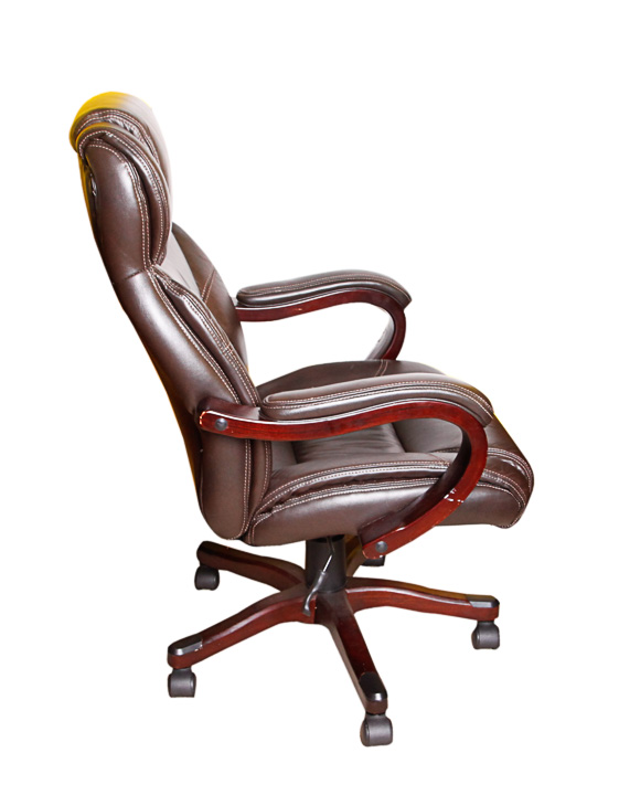 Broyhill Russet Leather Office Chair