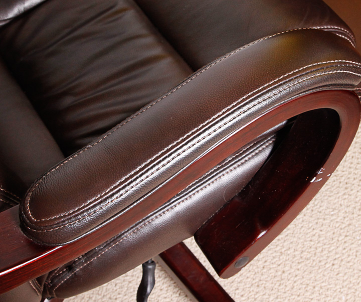 Broyhill Russet Leather Office Chair