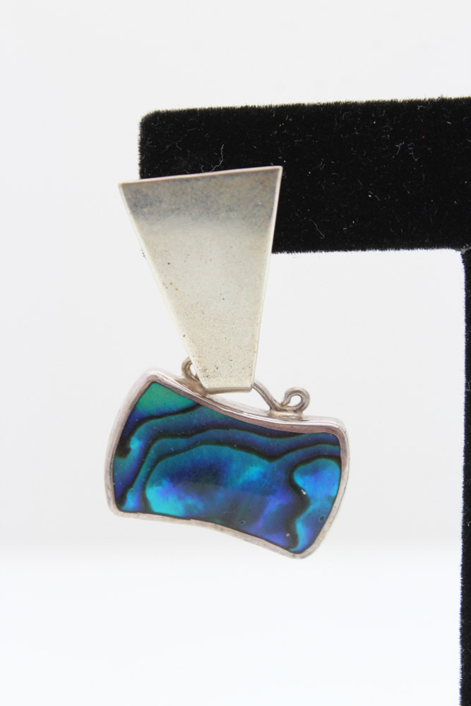 Sterling Silver with Dyed Abalone Set