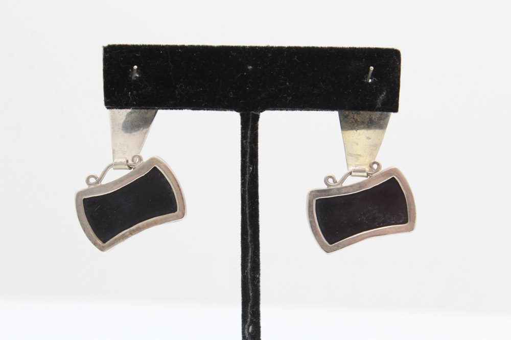 Sterling Silver with Dyed Abalone Set