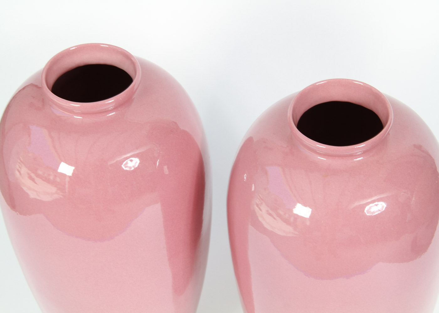 Pair of Pink Vases