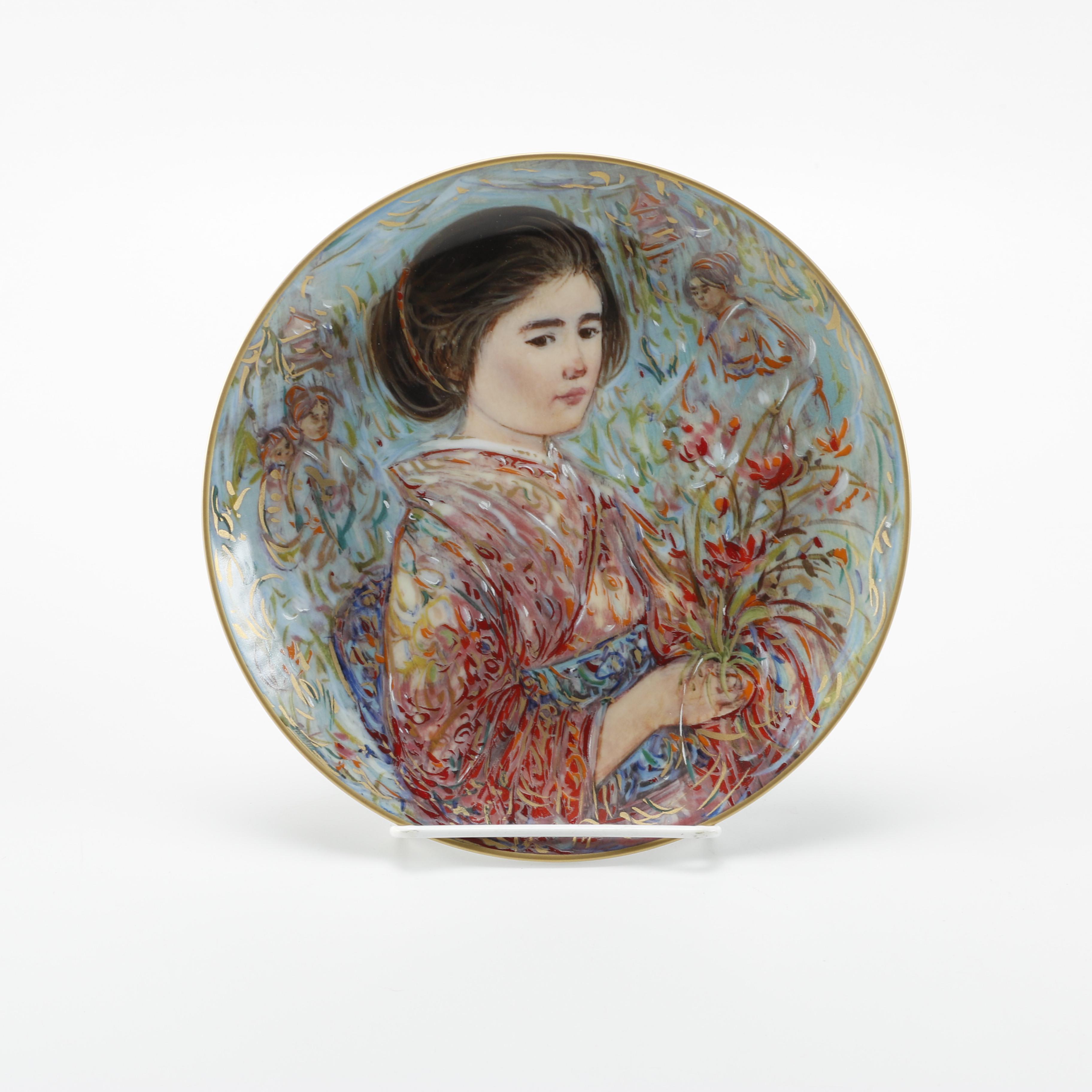 Decorative Edna Hibel Plate