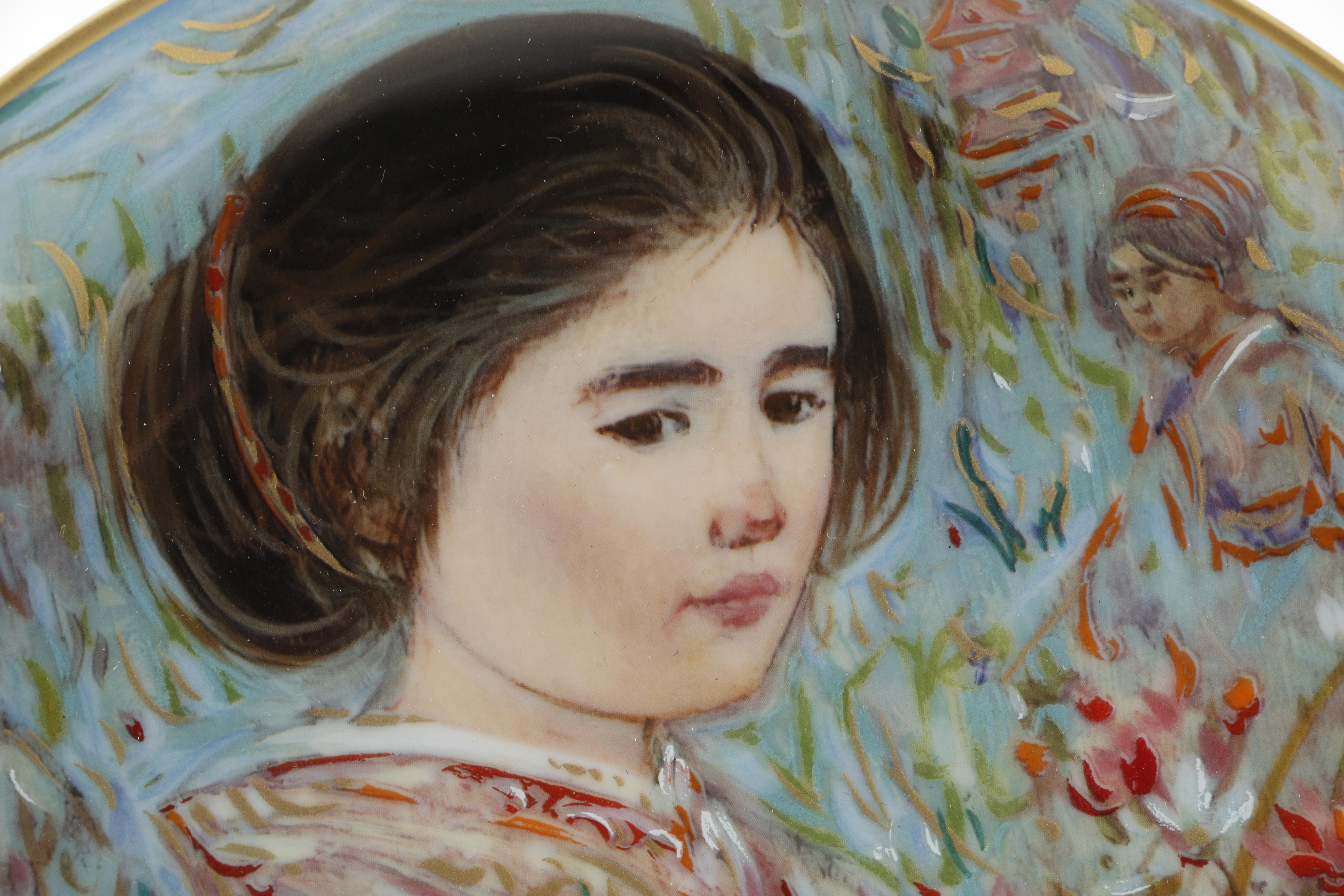 Decorative Edna Hibel Plate