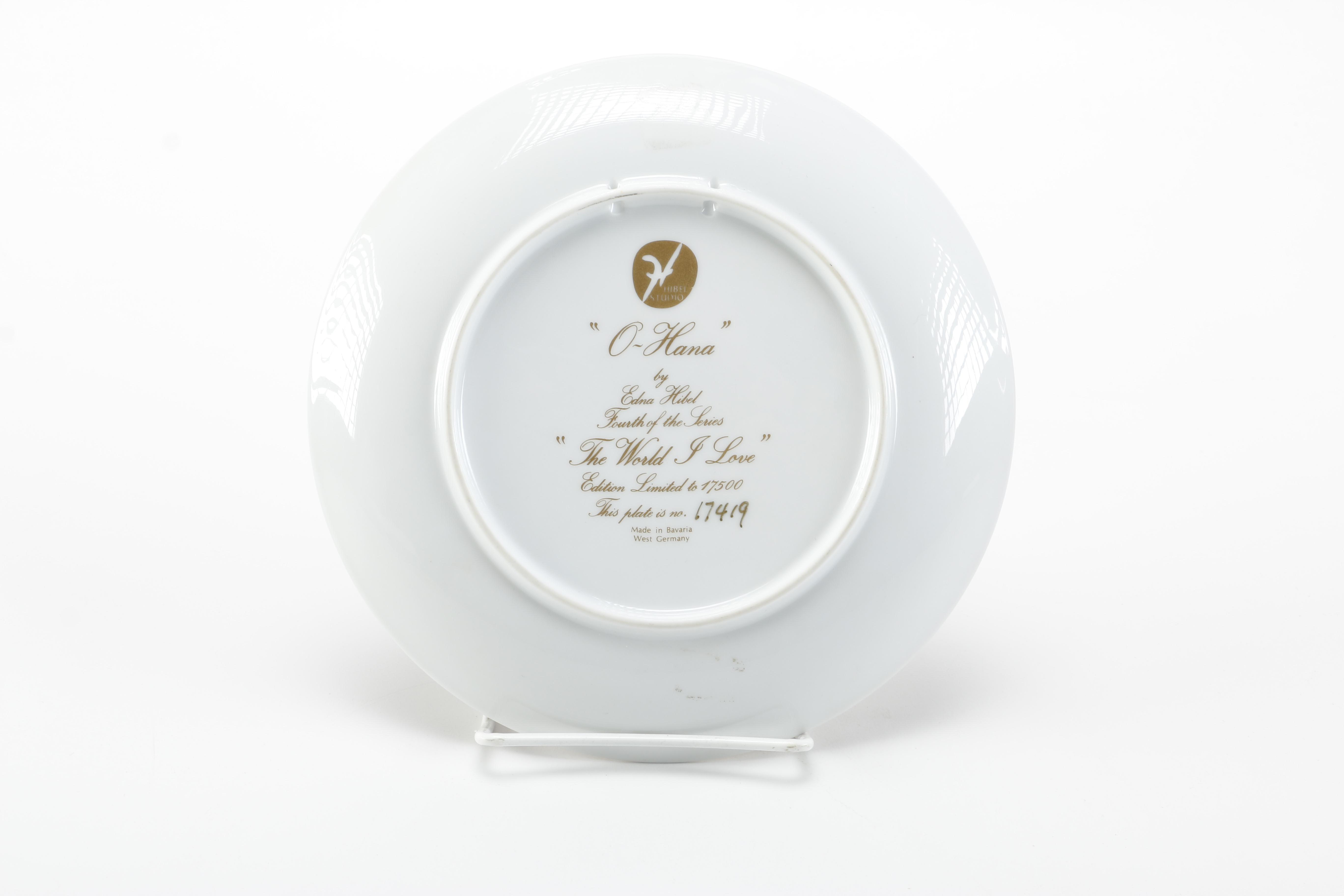 Decorative Edna Hibel Plate