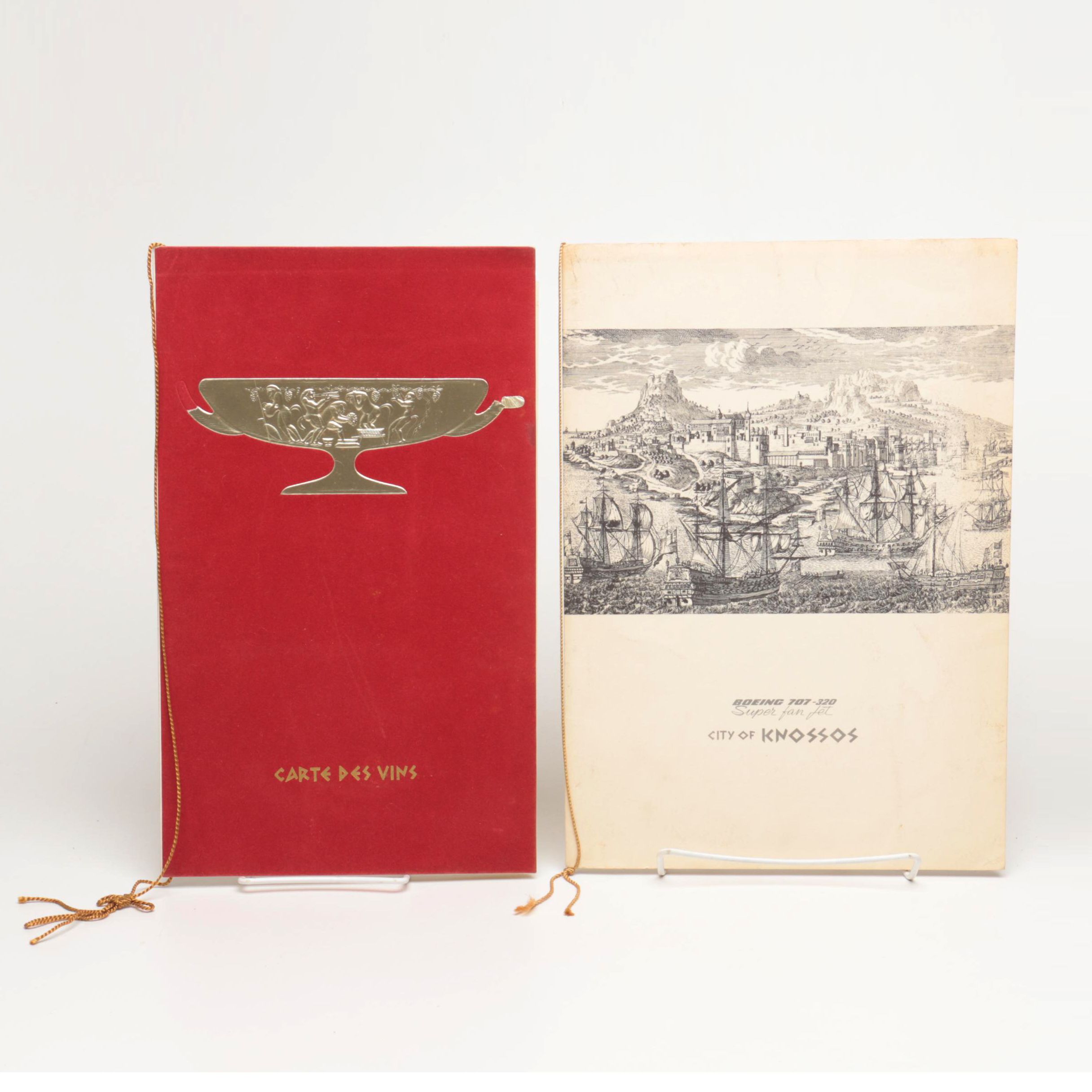 Pair of Greek Restaurant Menus