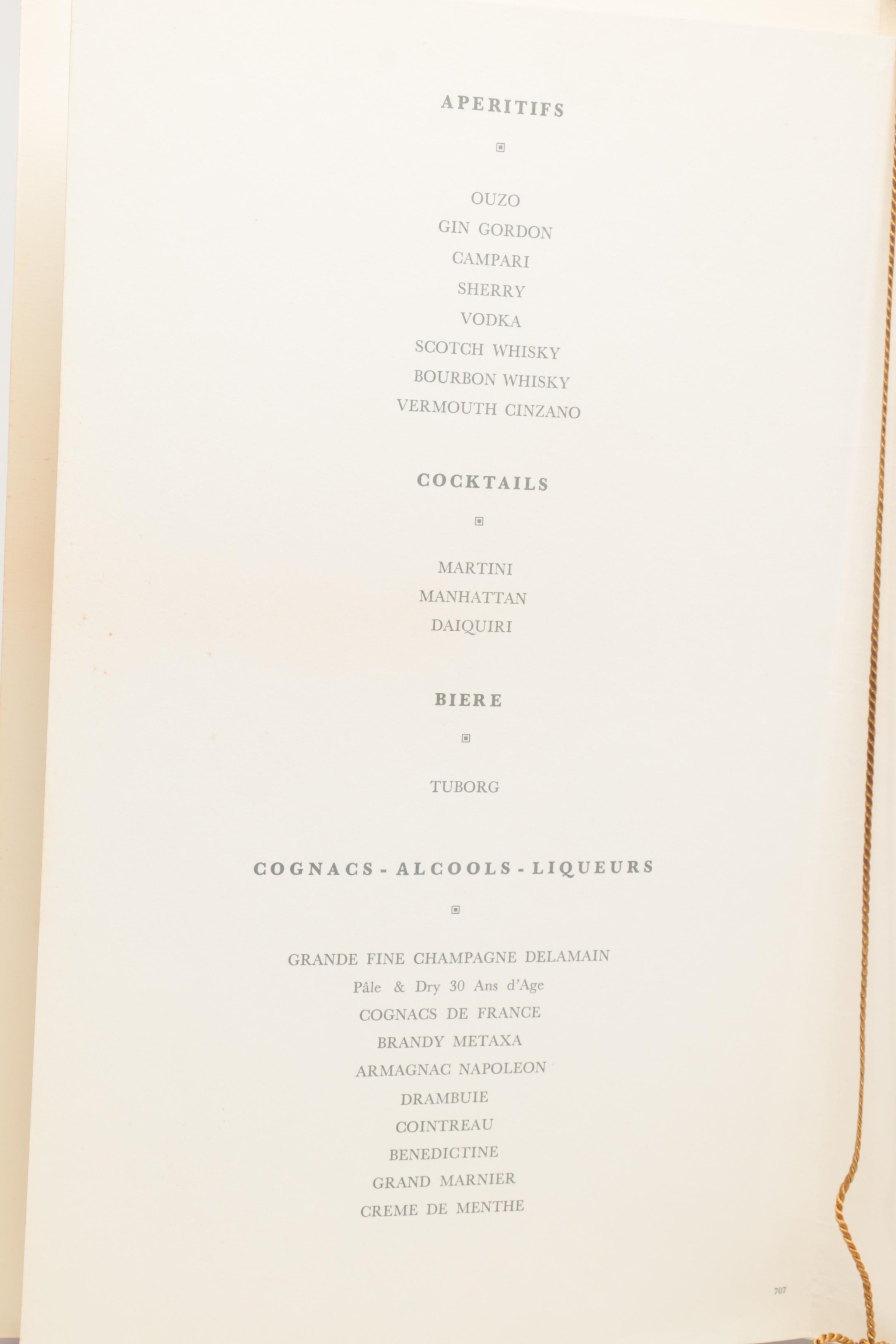 Pair of Greek Restaurant Menus